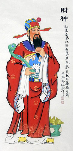 the Three Gods of Fu Lu Shou,69cm x 138cm(27〃 x 54〃),3519082-z