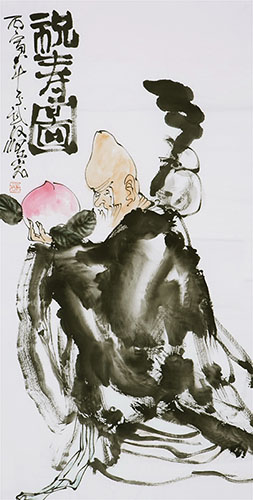 the Three Gods of Fu Lu Shou,68cm x 136cm(27〃 x 54〃),3545005-z
