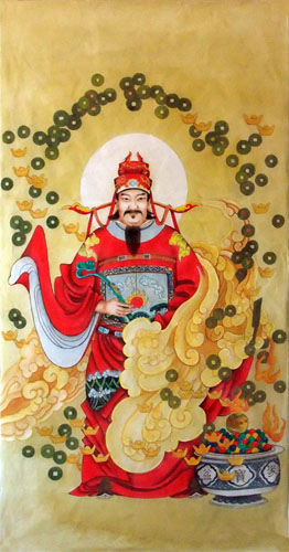 the Three Gods of Fu Lu Shou,66cm x 136cm(26〃 x 53〃),3807012-z