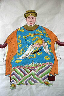 Chinese the Three Gods of Fu Lu Shou Painting,69cm x 138cm,ds31165010-x