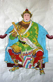 Chinese the Three Gods of Fu Lu Shou Painting,69cm x 138cm,ds31165016-x