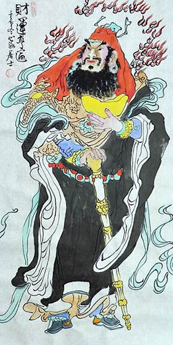 the Three Gods of Fu Lu Shou,50cm x 100cm(19〃 x 39〃),xhjs31118008-z