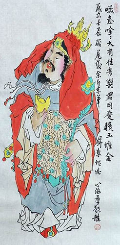 the Three Gods of Fu Lu Shou,50cm x 100cm(19〃 x 39〃),xhjs31118012-z