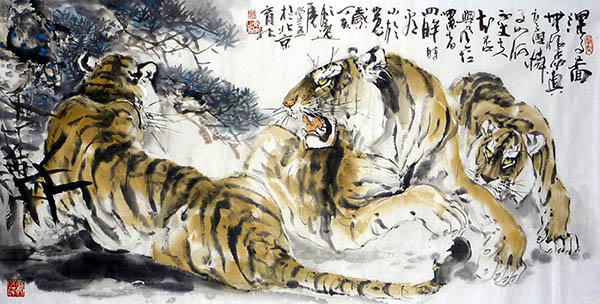 Tiger,68cm x 136cm(27〃 x 54〃),4447010-z