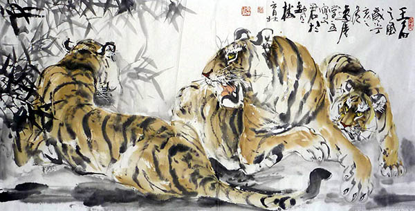 Tiger,68cm x 136cm(27〃 x 54〃),4447013-z