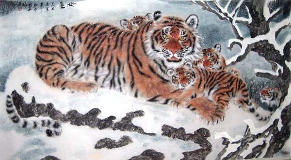Tiger,97cm x 180cm(38〃 x 70〃),4514006-z