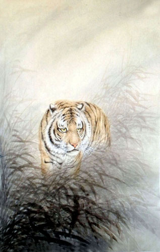 Tiger,69cm x 138cm(27〃 x 54〃),4521007-z