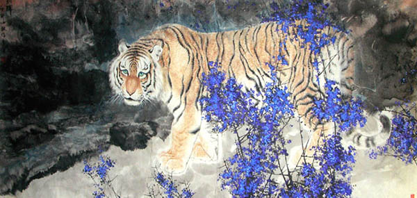 Tiger,85cm x 180cm(33〃 x 71〃),4695001-z