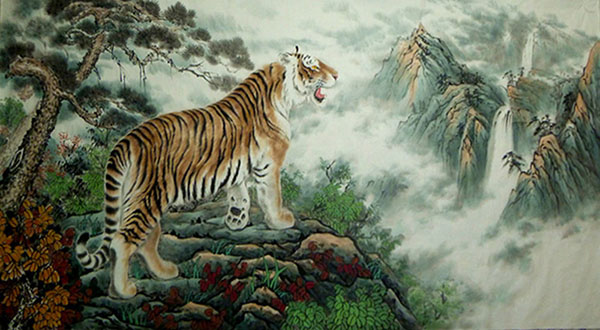 Tiger,96cm x 180cm(38〃 x 71〃),4695104-z