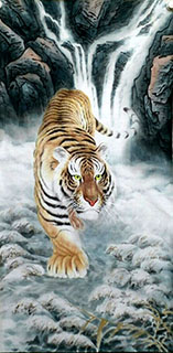 Chinese Tiger Painting,50cm x 100cm,4695126-x