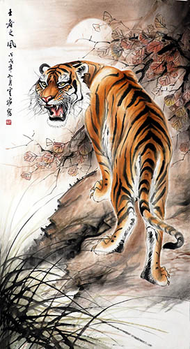 Tiger,96cm x 180cm(38〃 x 71〃),hyf41161005-z