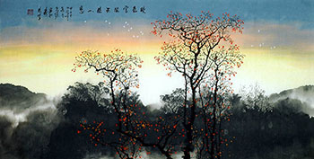 Chinese Trees Painting,68cm x 136cm,1095090-x