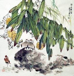 Chinese Vegetables Painting,69cm x 69cm,2408003-x