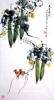 Chinese Vegetables Painting,50cm x 100cm,2437017-x