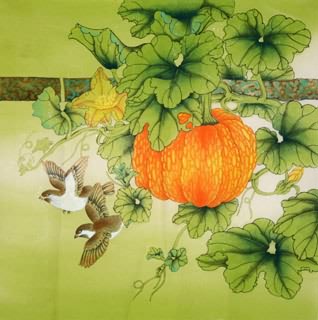 Chinese Vegetables Painting,66cm x 66cm,2603017-x
