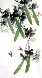 Chinese Vegetables Painting,50cm x 100cm,2614056-x