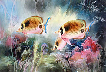 Scenery Watercolor Painting,50cm x 75cm,hl71112001-x