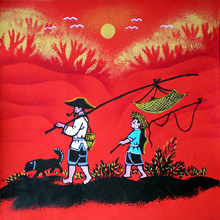 Peasant Watercolor Painting,25cm x 25cm,zqy7105032-x