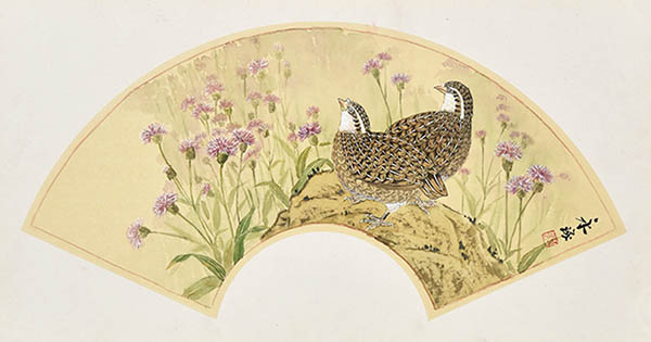 Flowers & Bird Watercolor Painting,30cm x 62cm(12〃 x 24〃),zyz72110016-z
