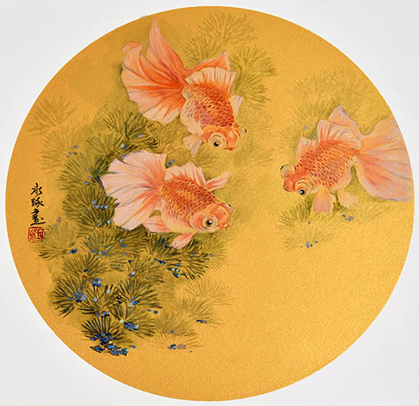 Flowers & Bird Watercolor Painting,38cm x 38cm(15〃 x 15〃),zyz72110018-z