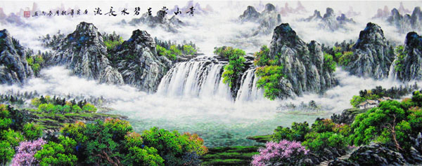 Waterfall,70cm x 180cm(27〃 x 70〃),1061002-z
