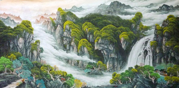 Waterfall,120cm x 240cm(47〃 x 94〃),1134014-z