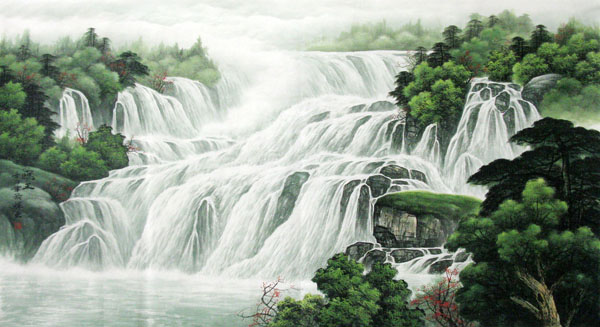 Waterfall,97cm x 180cm(38〃 x 70〃),1135005-z