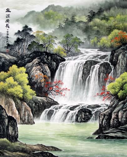 Waterfall,90cm x 110cm(35〃 x 43〃),1135006-z