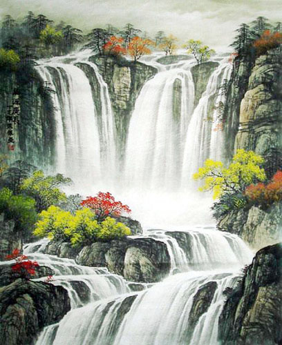 Waterfall,120cm x 95cm(47〃 x 37〃),1135008-z