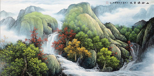 Waterfall,68cm x 136cm(27〃 x 54〃),1135142-z