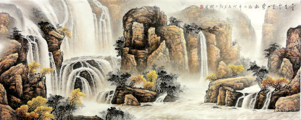 Waterfall,70cm x 180cm(27〃 x 70〃),1144002-z