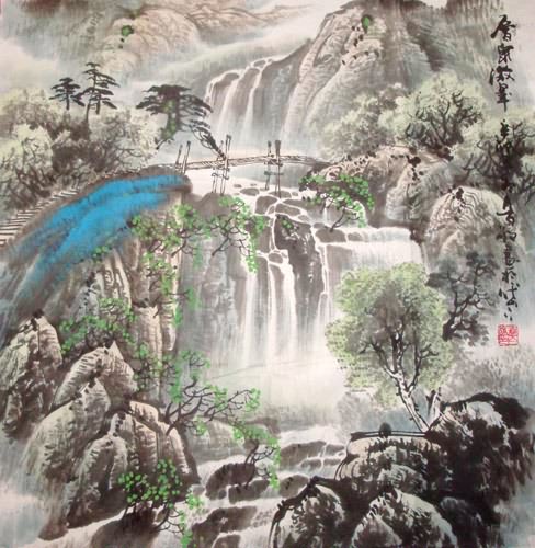 Waterfall,66cm x 66cm(26〃 x 26〃),1148007-z