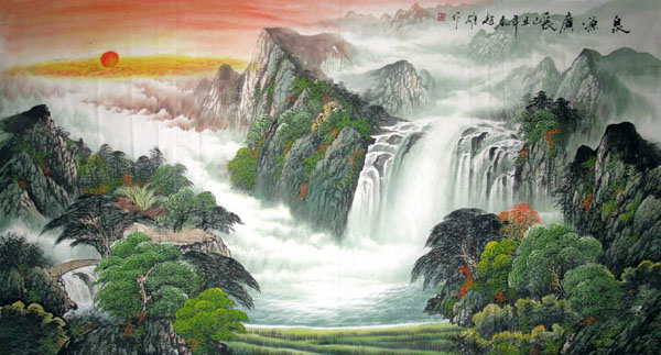 Waterfall,97cm x 180cm(38〃 x 70〃),1152002-z