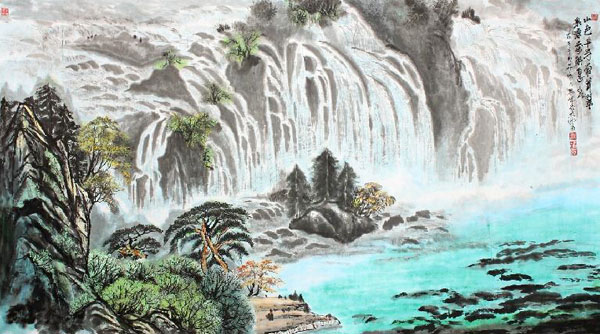 Waterfall,97cm x 180cm(38〃 x 70〃),1155007-z