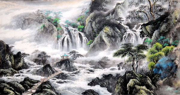 Waterfall,97cm x 180cm(38〃 x 70〃),1155011-z