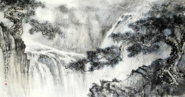 Waterfall,97cm x 180cm(38〃 x 70〃),1426002-z