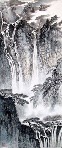 Waterfall,56cm x 136cm(22〃 x 53〃),1452010-z