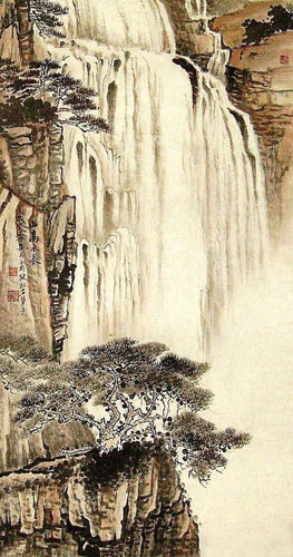 Waterfall,55cm x 100cm(22〃 x 39〃),1452021-z