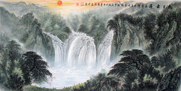 Waterfall,68cm x 136cm(27〃 x 54〃),bj11168001-z