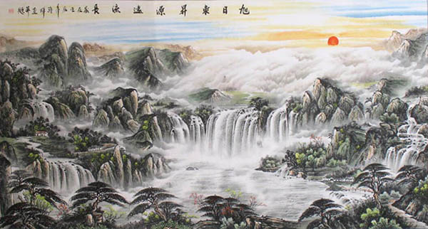 Waterfall,92cm x 174cm(36〃 x 69〃),bj11168005-z