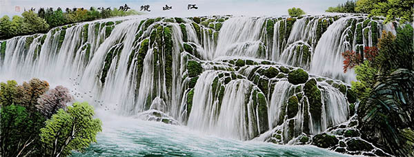 Waterfall,70cm x 175cm(28〃 x 69〃),cyd11123005-z