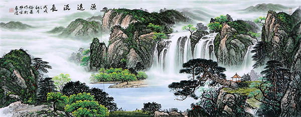 Waterfall,70cm x 180cm(27〃 x 70〃),cyd11123033-z