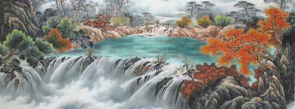 Waterfall,70cm x 180cm(27〃 x 70〃),shw11093002-z