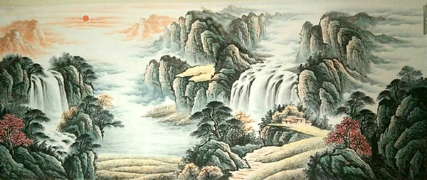 Waterfall,96cm x 240cm(38〃 x 94〃),xll1001002-z