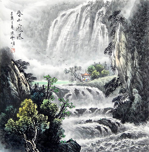 Waterfall,68cm x 68cm(27〃 x 27〃),zym11169002-z