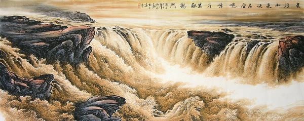 Yellow River,96cm x 238cm(38〃 x 94〃),1001005-z