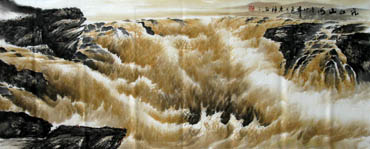 Chinese Yellow River Painting,70cm x 180cm,1119029-x