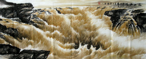 Yellow River,70cm x 180cm(27〃 x 70〃),1119029-z