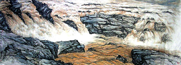 Yellow River,300cm x 110cm(118〃 x 43〃),1122001-z