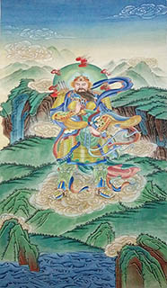 Chinese Zen Buddhism Painting,80cm x 190cm,3011035-x